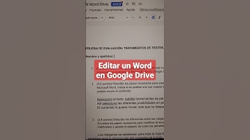 Abrir y editar un Word docx en Google Drive