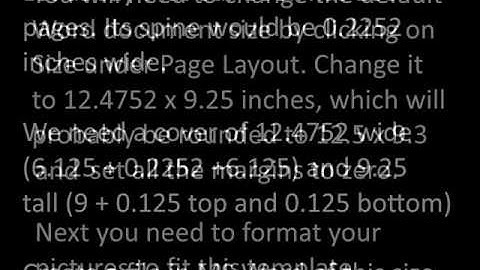 Create a PDF Cover for Print Books on Create Space