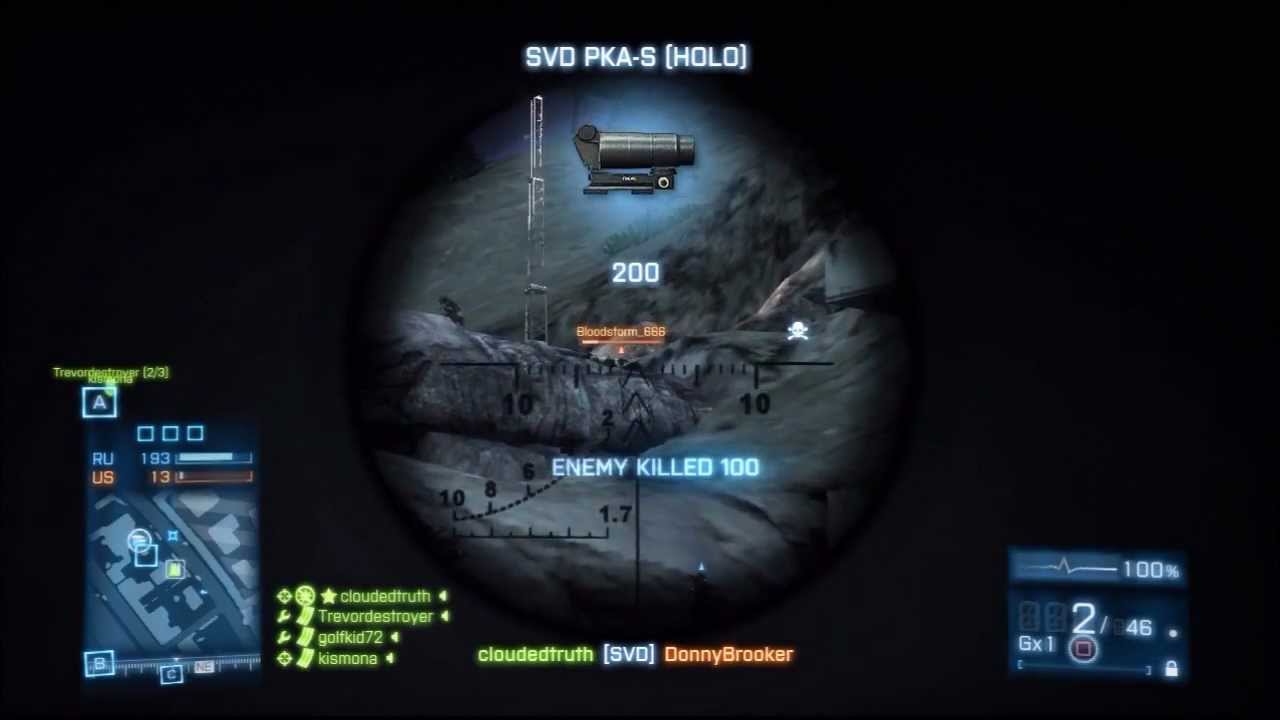 BF3-RU vs US Weapons Episode 4 Recon - YouTube