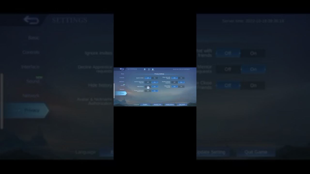 How to hide Mobile Legends History. #howto #mlbb #tip 