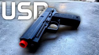 KWA HK USP Airsoft Pistol - Unboxing and Review