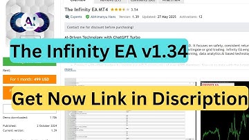 The Infinity EA v1.34 | Advanced Forex & Gold Trading Robot