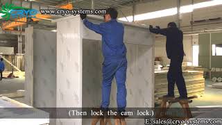 The correct way to install cold room panel