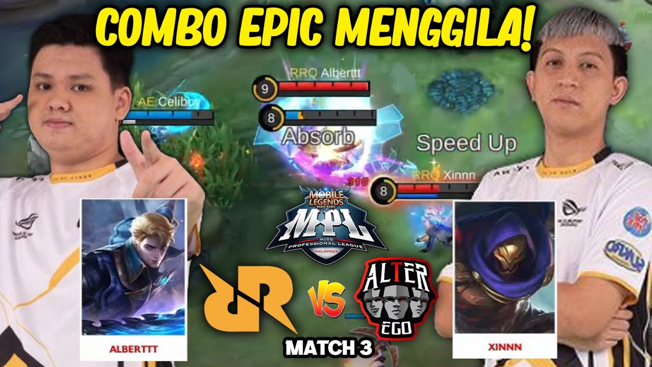 MPL PLAY OFF RASA RANK EPIC, COMBO ALDOUS ALUCARD MENGGILA! - RRQ VS AE MATCH 3