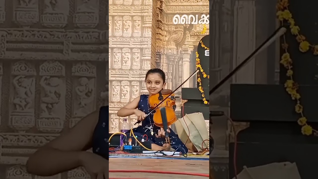 Violin jugalbandi by Ganga Vaikom Sree Mahadeva Temple  violin  bhajans  keralafestivals