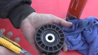 How to lubricate the tension roller