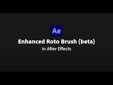 Roto Brush Now Faster with Greater Accuracy | After Effects (beta) 2023 update