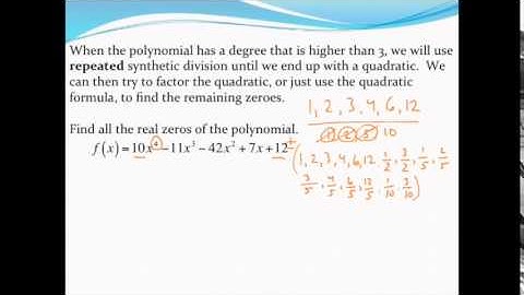 Finding zeros of a polynomial when some are irrational or imaginary