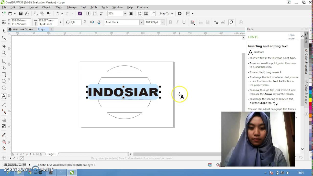 tutorial membuat  logo  dengan aplikasi  corel draw  x8 YouTube