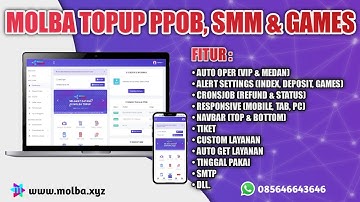 SOURCE CODE MOLBA TOPUP SMM, PPOB & TOPUP GAMES!! AUTO OPER VIPRESELLER & MEDANPEDIA