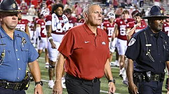 Arkansas football coach Sam Pittman recaps 70-0 win over UAPB thumbnail