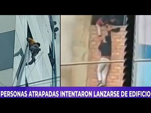 Incendio en Gamarra: personas atrapadas intentaron lanzarse de edificio - Latina Noticias