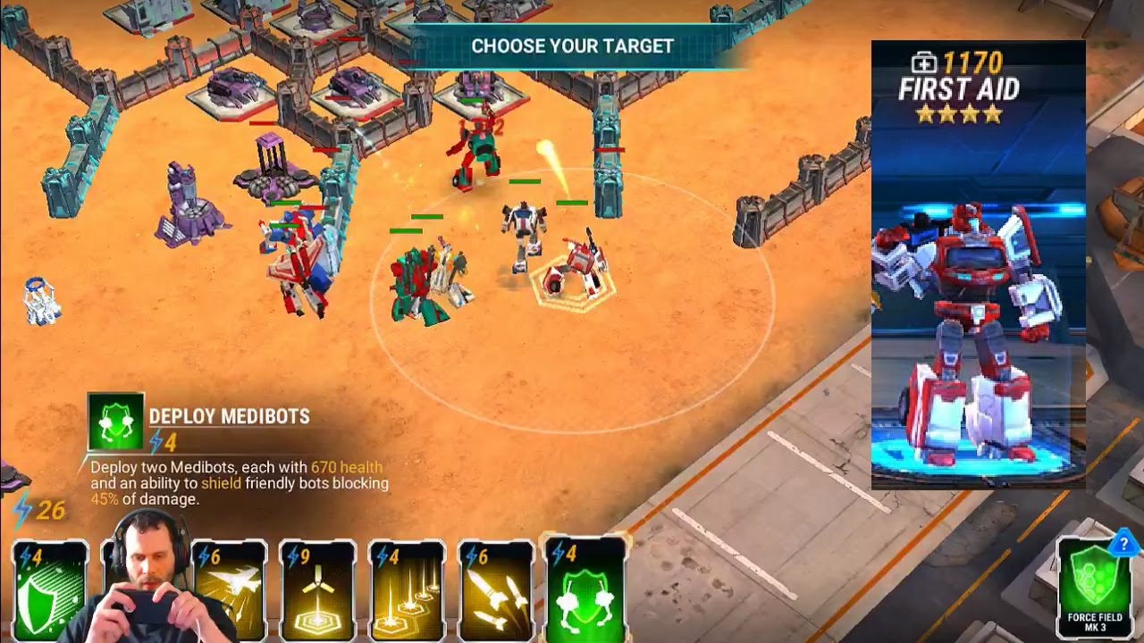 First Aid Level 40 Raiding ZONE 13 BEAST Healer Transformers Earth Wars YouTube