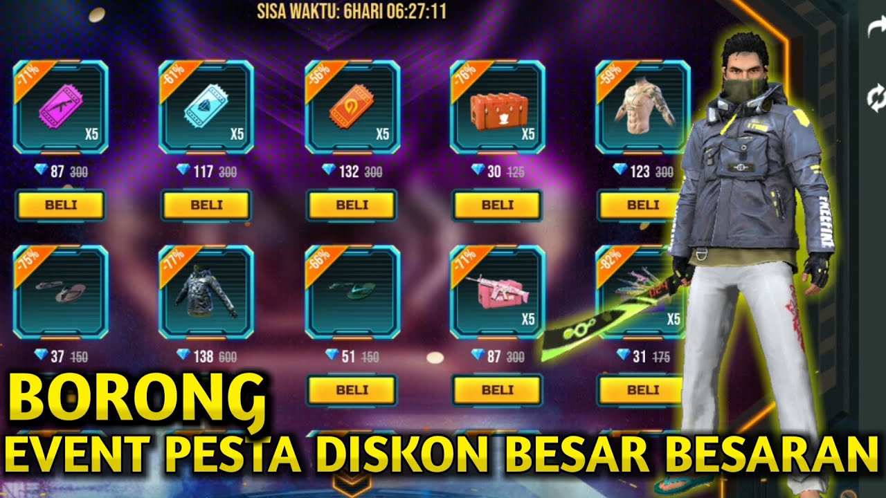 BORONG EVENT PESTA DISKON - FREE FIRE