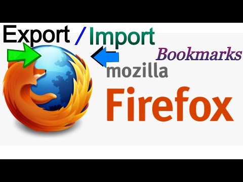 How to Export and Import Bookmarks in Firefox