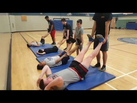 Boxing Practice in Abbotsford at Colleen & Gordie Howe Middle School