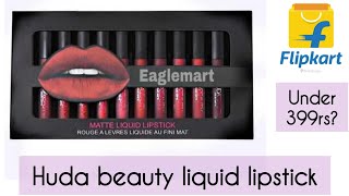 Flipkart Huda beauty Liquid Lipstick Full review Huda lipstick under 350rs?/ Payalsharma