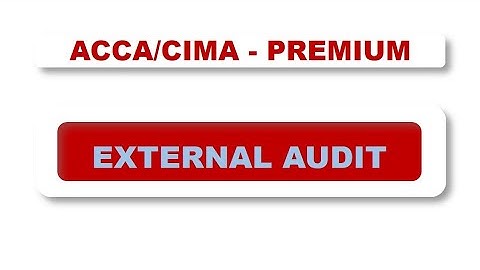 ACCA F8 - What is External Audit? #acca #ca #auditing #assurance