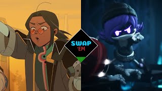 ANDREA & UZI VOICE SWAP | Knights of Guinevere/Murder Drones