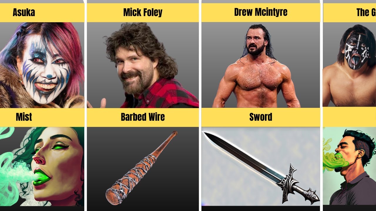 WWE Superstars And Their Iconic Weapons YouTube