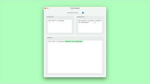 Text Compare App - Preview