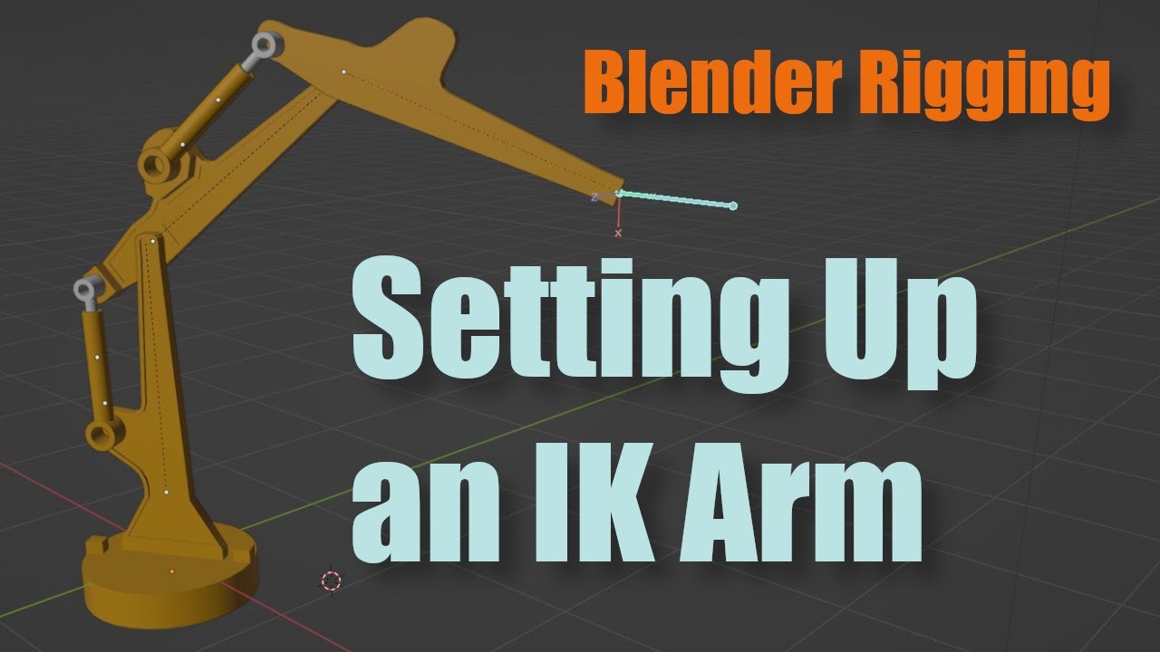 Blender Rigging - Setting Up an IK Arm Rig - YouTube