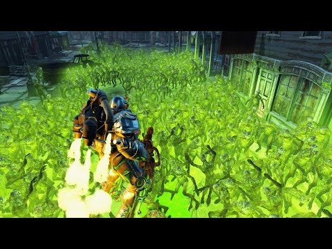 1000 Ghouls VS Minigun - Fallout 4