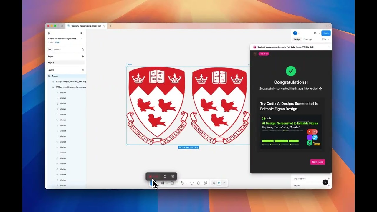 Codia AI VectorMagic: McGill University Image to Full-Color Vector/SVG