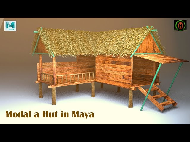 Autodesk Maya tutorial | How to Modal a Hut. class=