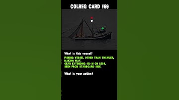 #69 Colreg card.  Ship