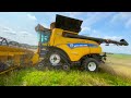 20 m de coupe avec New holland CR9.90 à chenille au luxembourg