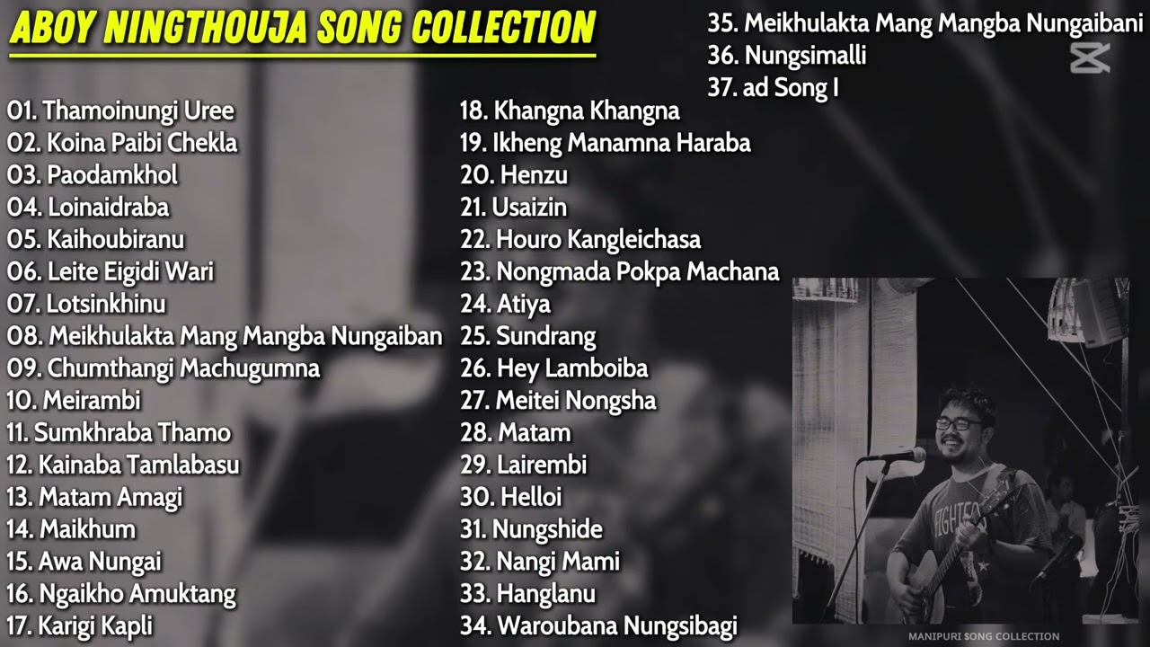 ABOY NINGTHOUJA - MANIPURI SONG COLLECTION