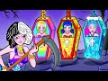 Paper Dolls Dress Up - Bad Cruella VS Rainbow VS Hot VS Cold Princess - Barbie Story &amp; Crafts