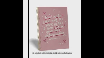 A5 Spiral Hardcover Notebook with Bold Color Scheme and Embossed Design Technique