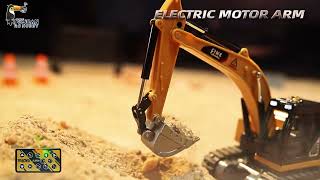 HG4-301 1/64 Alloy Electric RC Tracked Excavator Ready to Run Light Sound Unit Remote TH26036