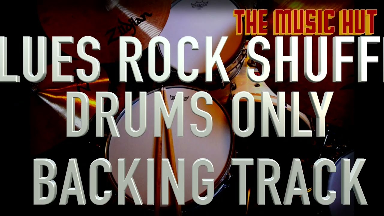 ZZ Top Inspired Blues Rock Shuffle DRUMS ONLY  Backing Track- 135b