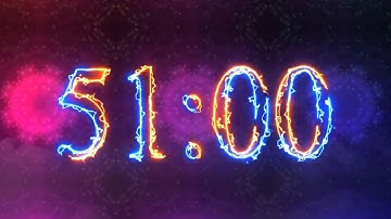 51 Minute Timer - 3060 seconds Timer - Clean & Simple Timer [ELECTRIC]