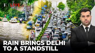 दिल्ली में भारी बारिश; रेड अलर्ट जारी | सड़कें जलमग्न, यातायात प्रभावित | Firstpost Live