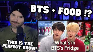 Metal Vocalist First Time Reaction - Whats in BTSs Fridge? explained by Jin & Jimin