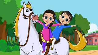 O Mere Ghode Chal   ओ मेरे घोड़े चल   Lakdi Ki Kathi   FunForKidsTV   Hindi Rhymes