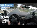 VW Sharan 2.0 TDI 184 hp POV test drive