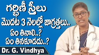 Pregnancy Care Tips First 3 months | Diet for Pregnant Women | Dr.G.Vindhya