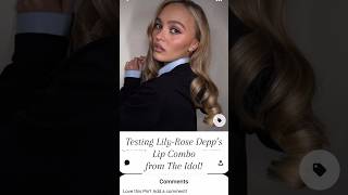TESTING LILY-ROSE DEPP’S LIP COMBO! #makeup #shortsfeed #shortsvideo #short #shorts #shortvideo