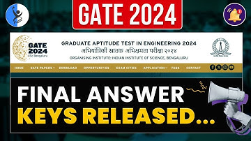 Gate Answer key 2024 Kaise Dekhe ! | GATE 2024 Answerer Key Released! |GATE REULTS 2024