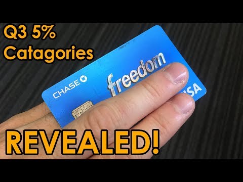 Chase Freedom Q3 5% Categories REVEALED!