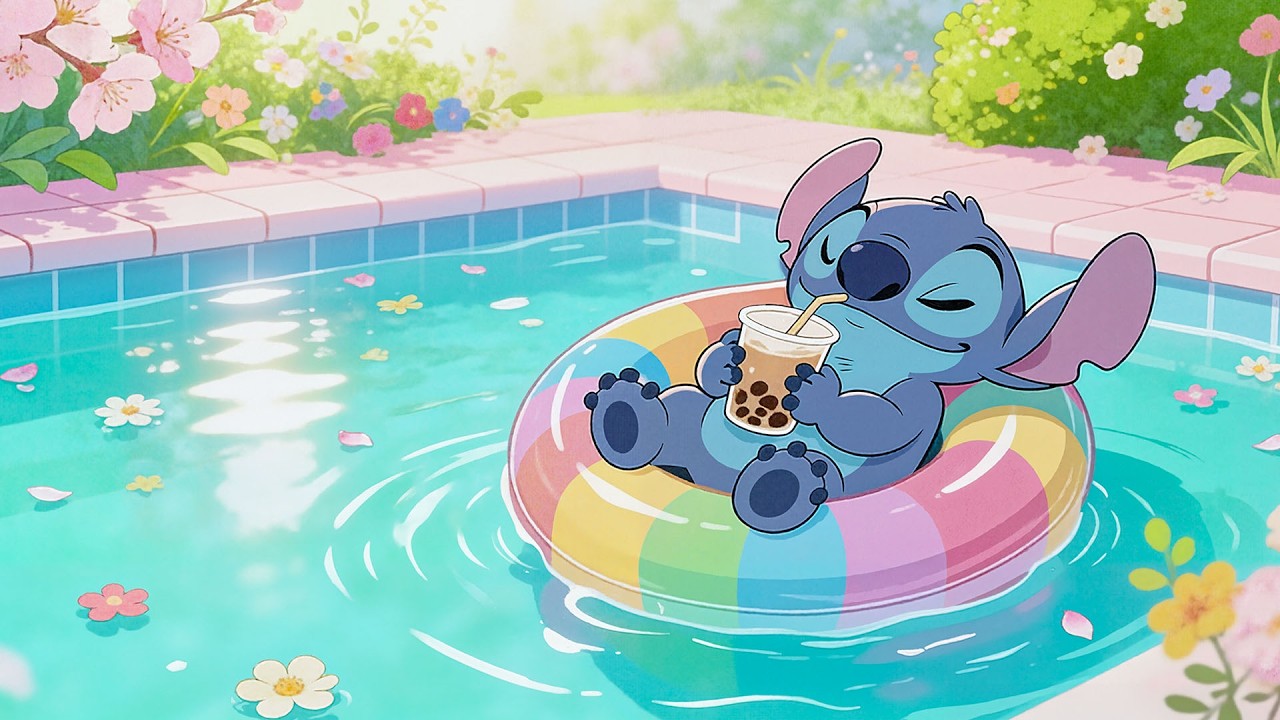 Весенний джаз у бассейна со Стичем 🌊 Расслабляющий фортепианный джаз для отдыха, учебы и снятия с...