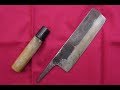 ♪楽しい刃物研ぎ♪　菜切包丁　柄も交換　♪Spark Joy Sharpening♪ Nakiri Bouchou