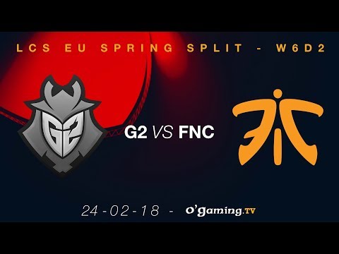 G2 vs Fnatic - LCS EU Spring Split 2018 - Week 6 Day 2 - League of Legends