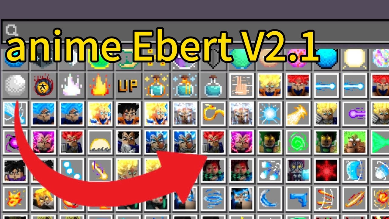 Melhor mod de animes para o Minecraft bedrock 1.21.80+ anime Ebert 2.1 ...