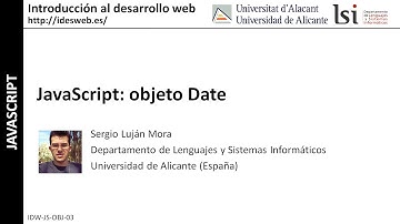 JavaScript: objeto Date